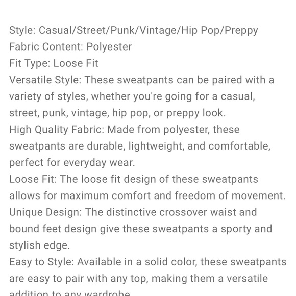 gray sweatpants, size M - Picture 2 of 3